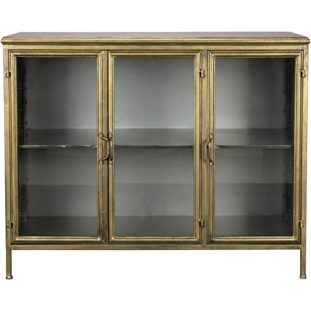 Sideboard aus Metall mit Glastueren