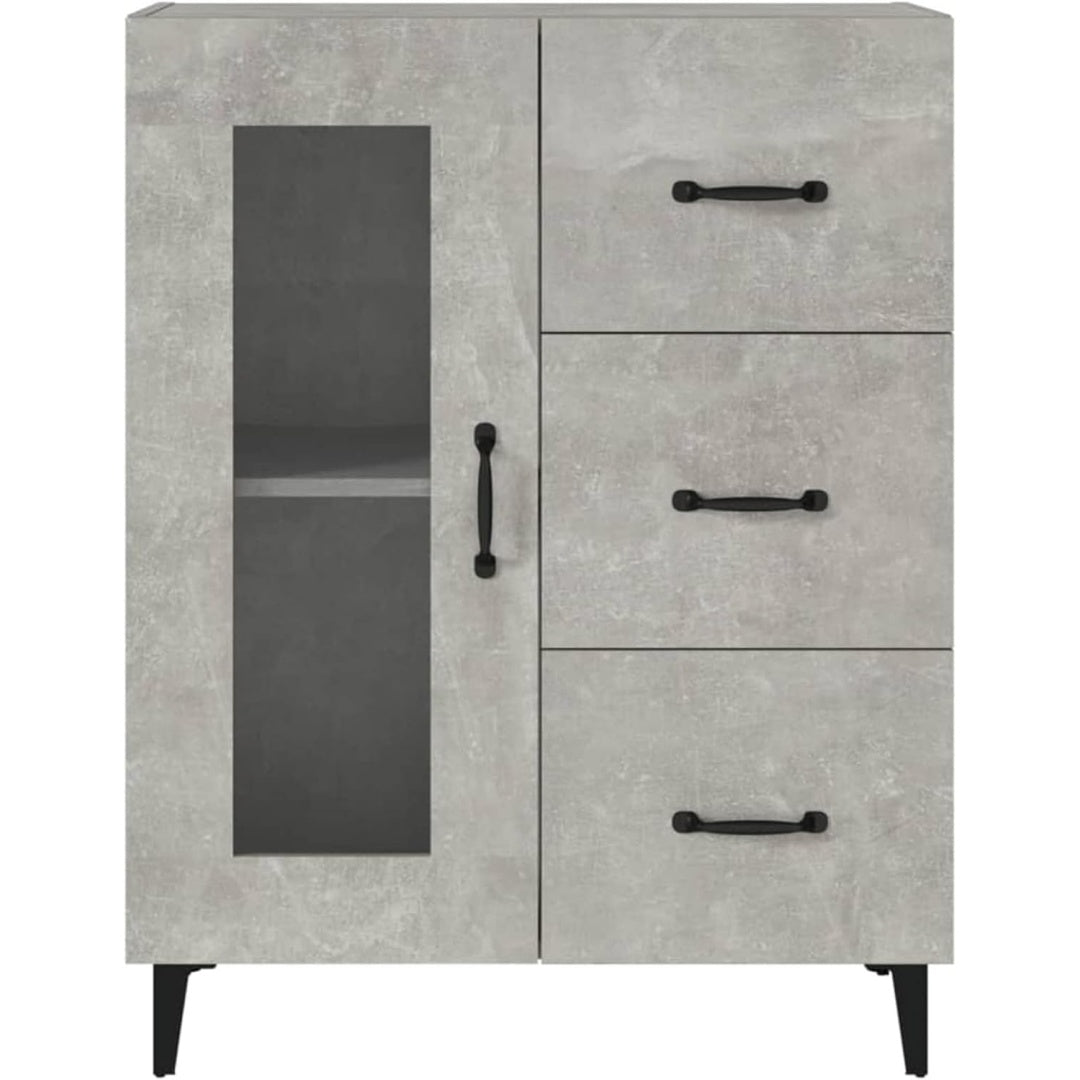 3 Schubladen praegen das Sideboard in Grau