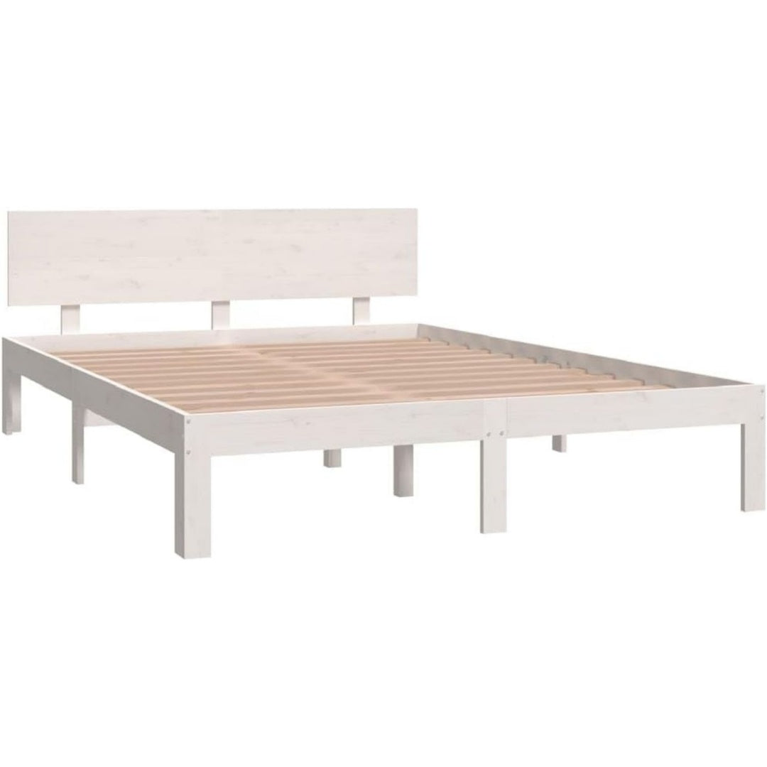 Bettgestell mit den Massen 140 x 200 cm in Weiss