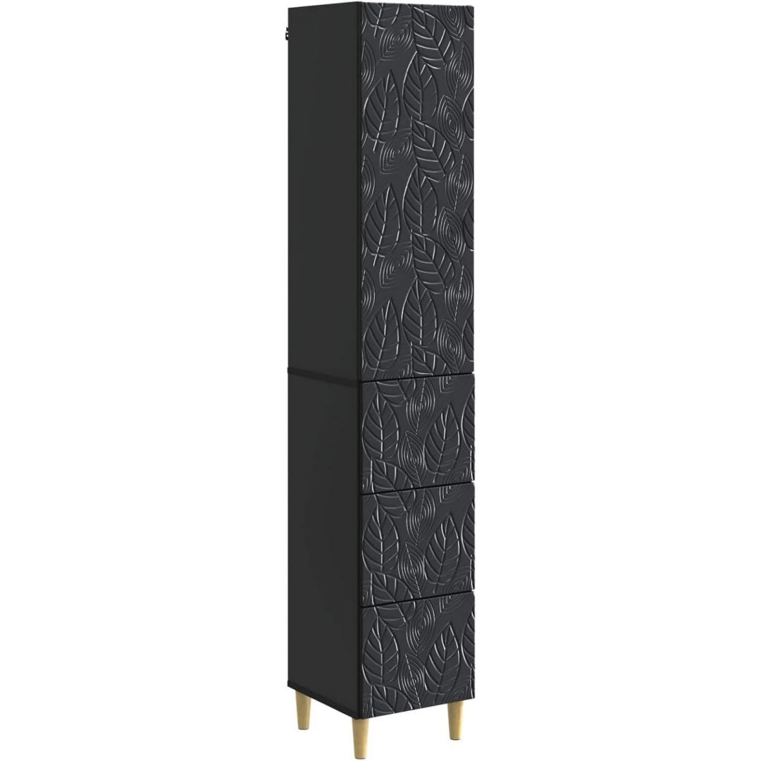 Sideboard mit den Massen 33 x 34.5 x 90 cm in Schwarz