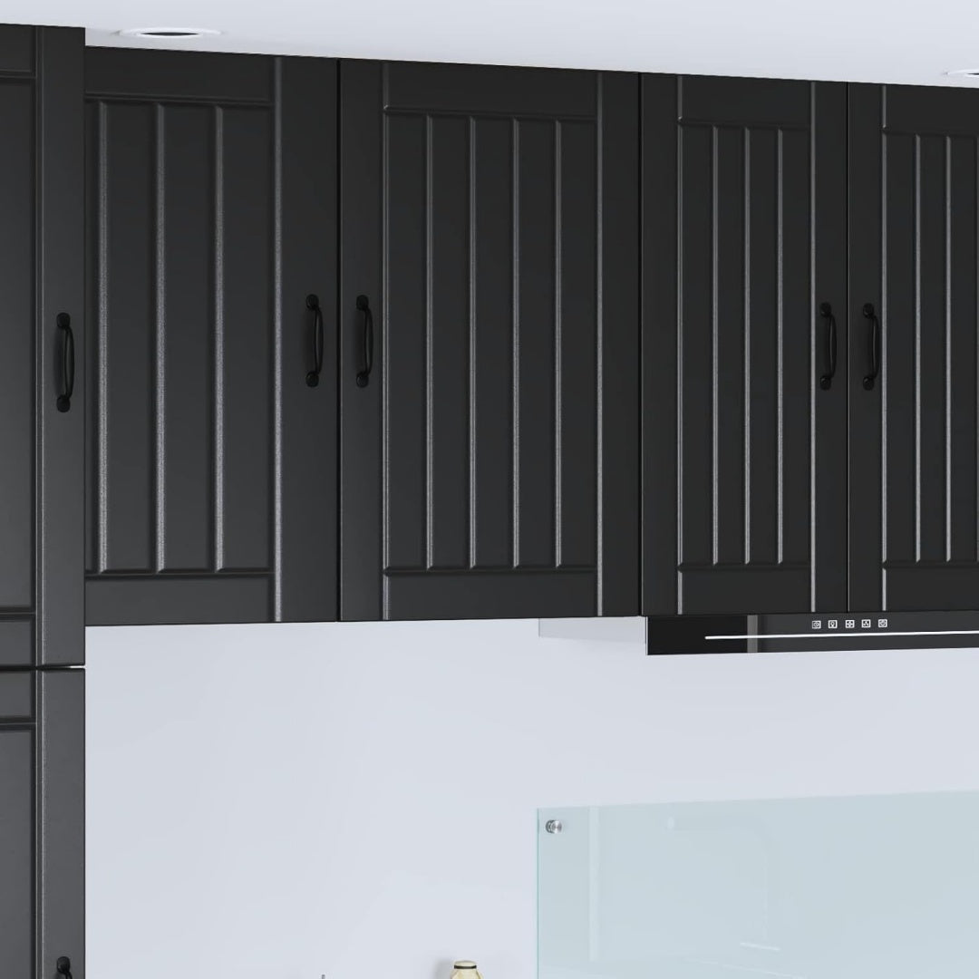 Wandschrank in Schwarz