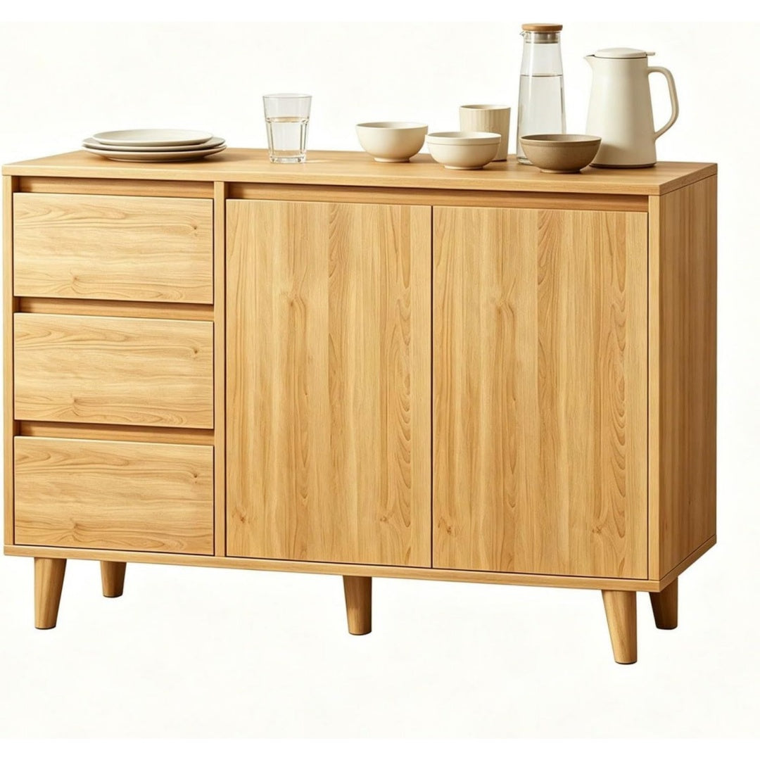 Sideboard in Gelb mit grifflosen Fronten