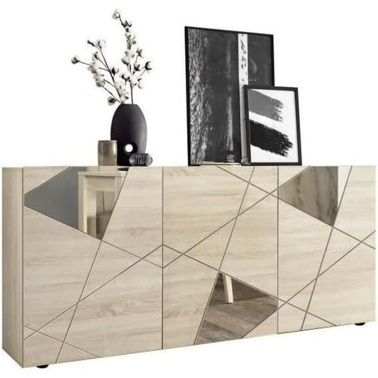 Sideboard verbindet 3 Tueren und einen Spiegel