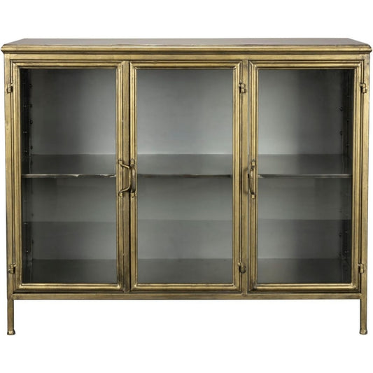 Sideboard aus Metall mit Glastueren