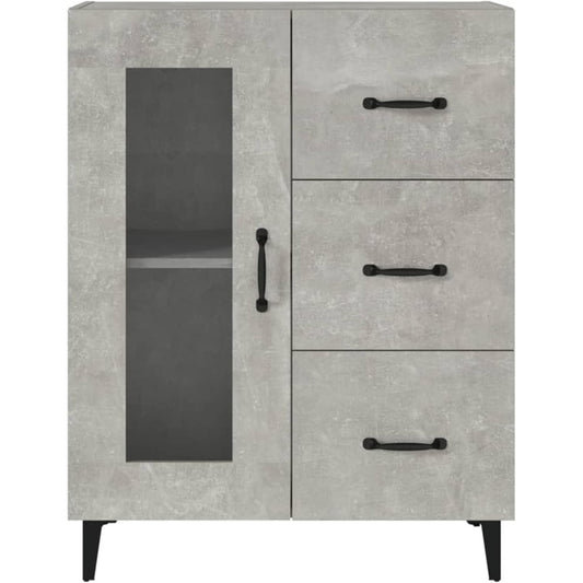 3 Schubladen praegen das Sideboard in Grau