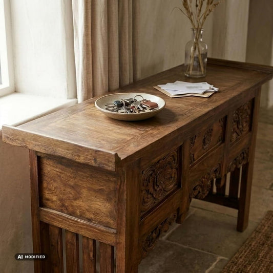 Das Sideboard vereint Schubladen mit Wandmontage