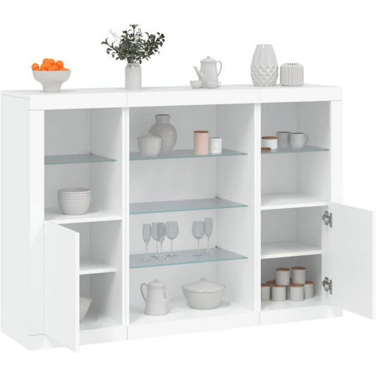 Das Sideboard nimmt mit 142.5 x 37 x 100 cm Gestalt an