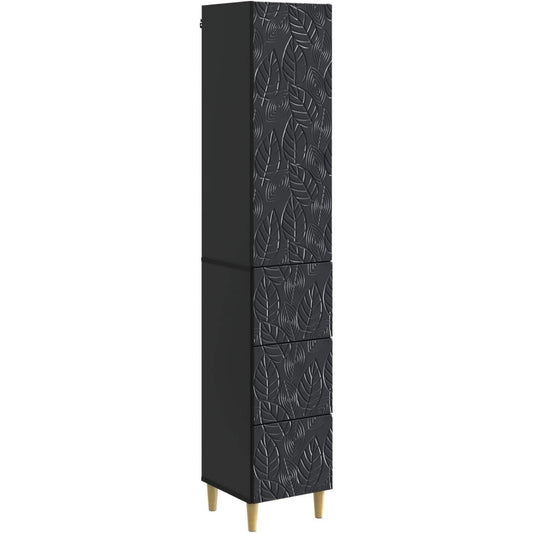 Sideboard mit den Massen 33 x 34.5 x 90 cm in Schwarz
