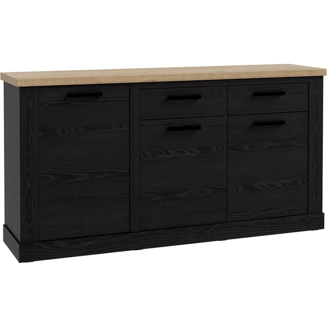 Sideboard mit 3 Tueren und 3 Schubladen