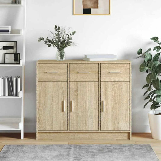 Das Sideboard misst 91 x 28 x 75 cm