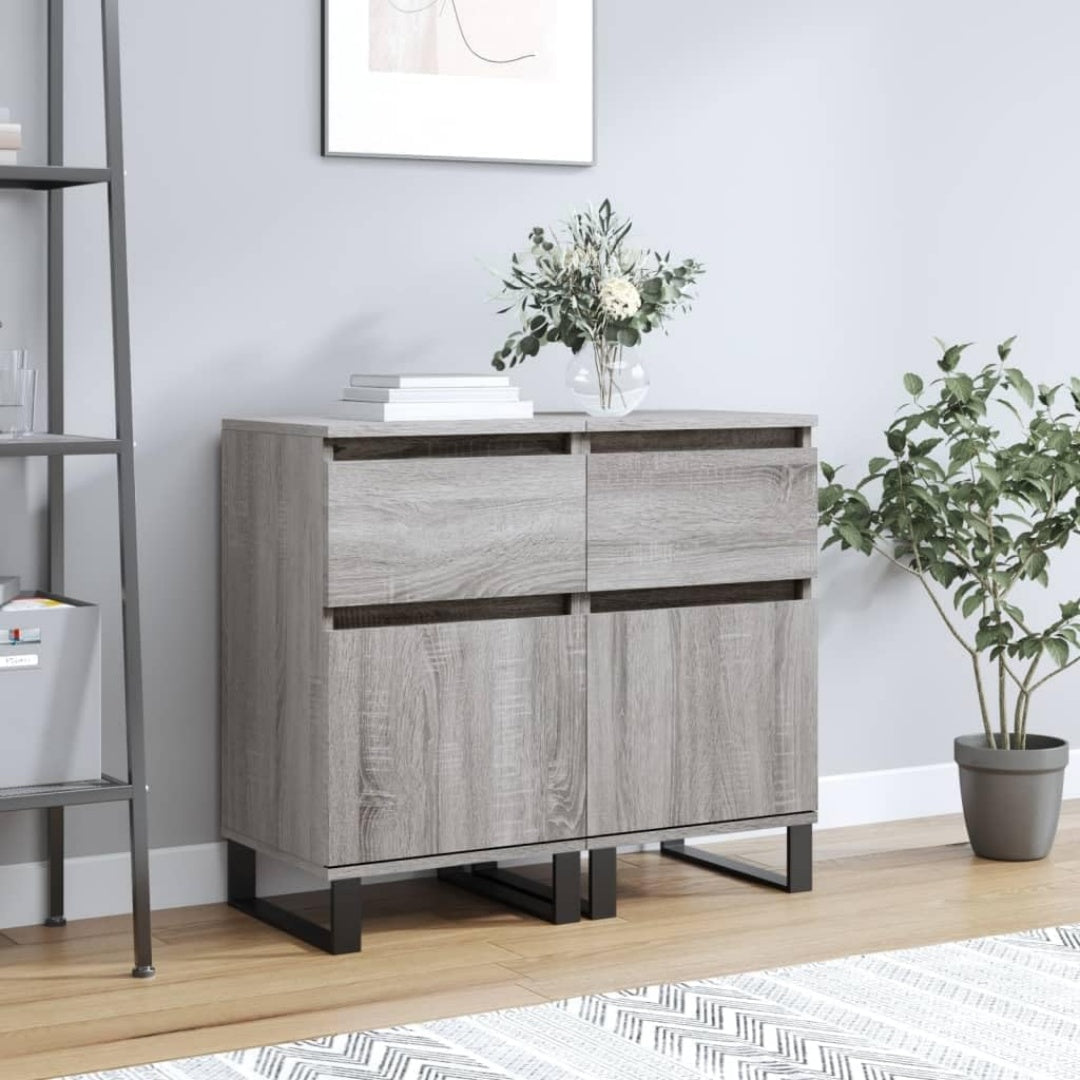 Die Gestaltung von dem Sideboard wird durch Holzwerkstoff gepraegt mit den Massen 40 x 35 x 70 cm