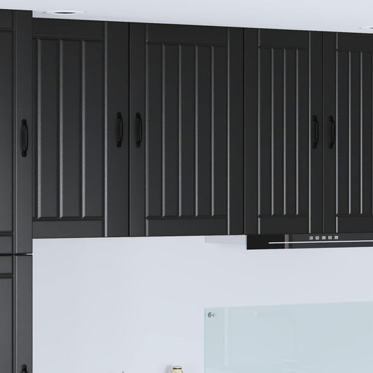 Wandschrank in Schwarz