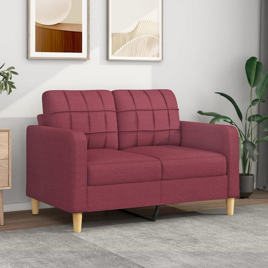 Sofa aus Stoff zeigt Armlehnen