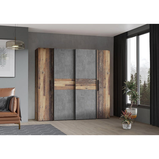 Kleiderschrank mit den Massen 200 cm